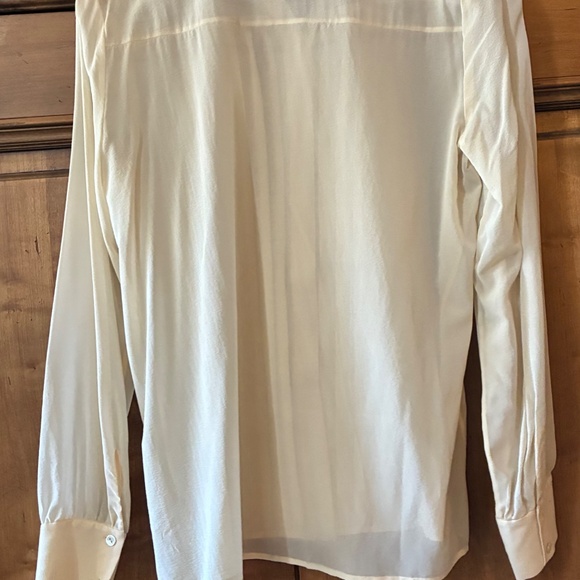 Theory Sheer Button Down Blouse - Picture 4 of 4